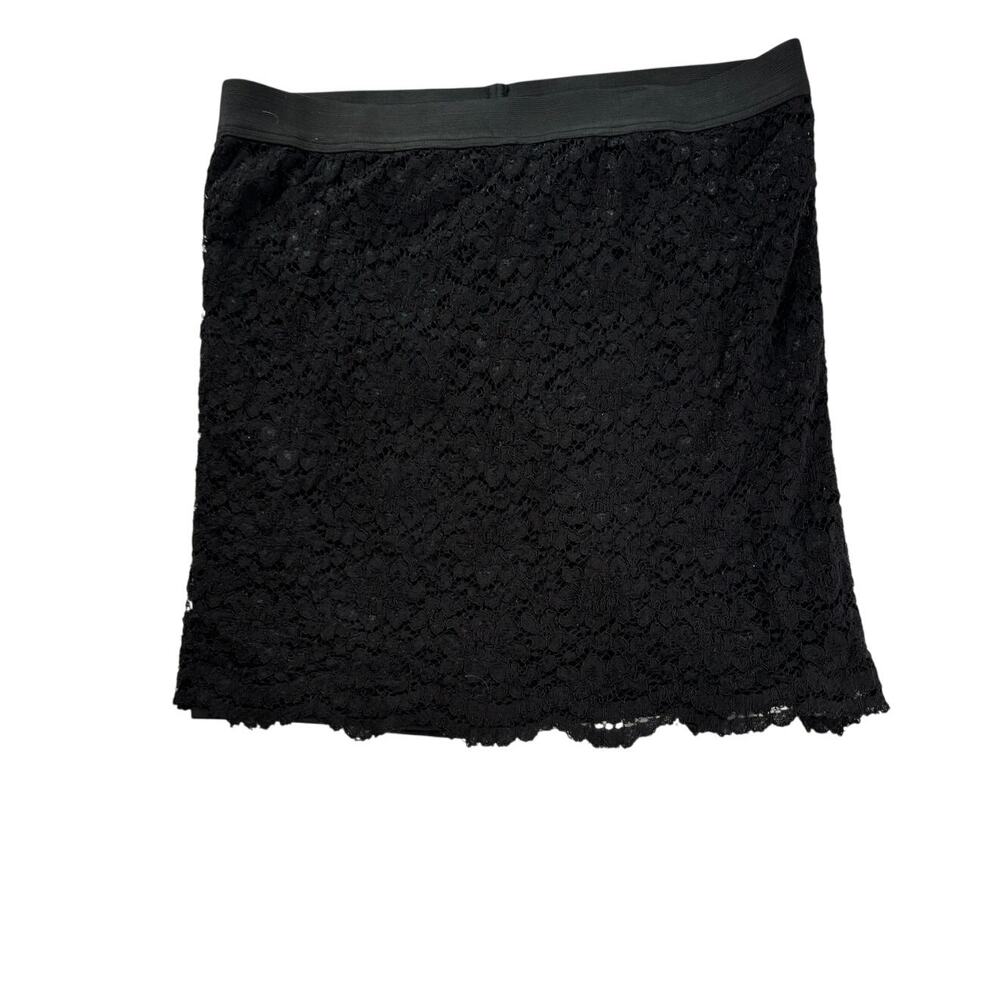 Worthington Black Lace Mini Skirt Size XL
